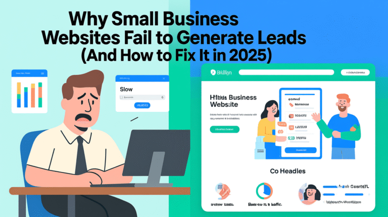 Why Small Business Websites Fail to Generate Leads (And How to Fix It in 2025)